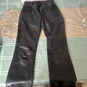 Express leather pants
